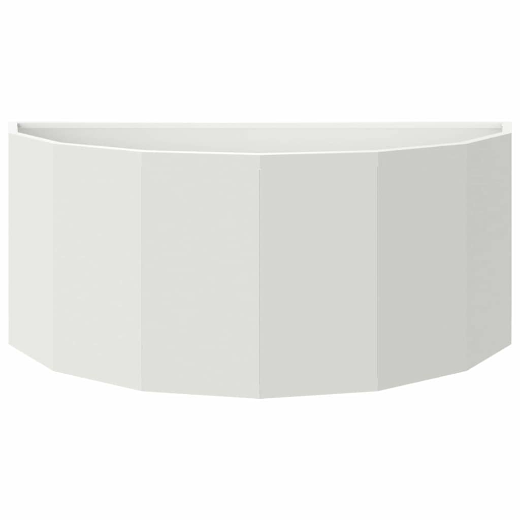 vidaXL Donica Biały 90 x 45 x 35 cm Stal
