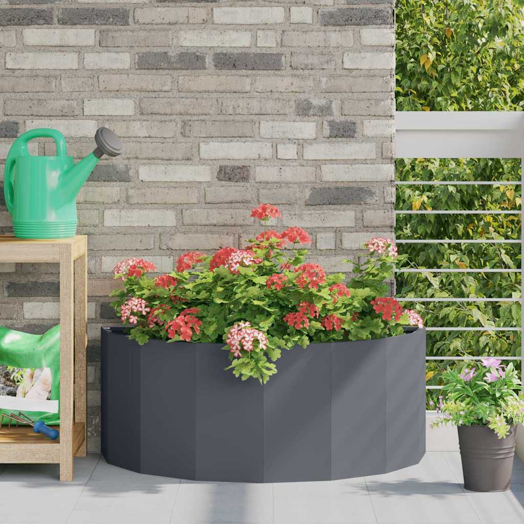 vidaXL Donica Antracyt 90 x 45 x 35 cm Stal