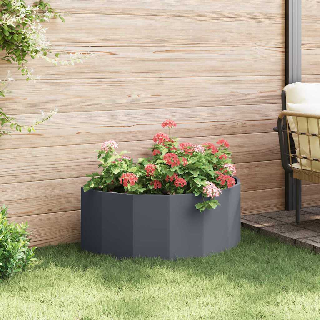 vidaXL Donica Antracyt 90 x 45 x 35 cm Stal
