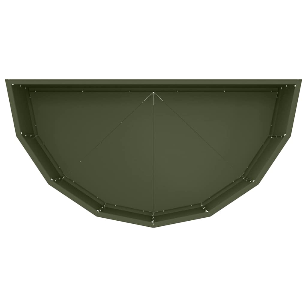 vidaXL Donica Zielony oliwkowy 90 x 45 x 35 cm Stal