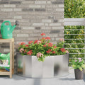 vidaXL Donica Srebrny 90 x 45 x 35 cm Stal nierdzewna