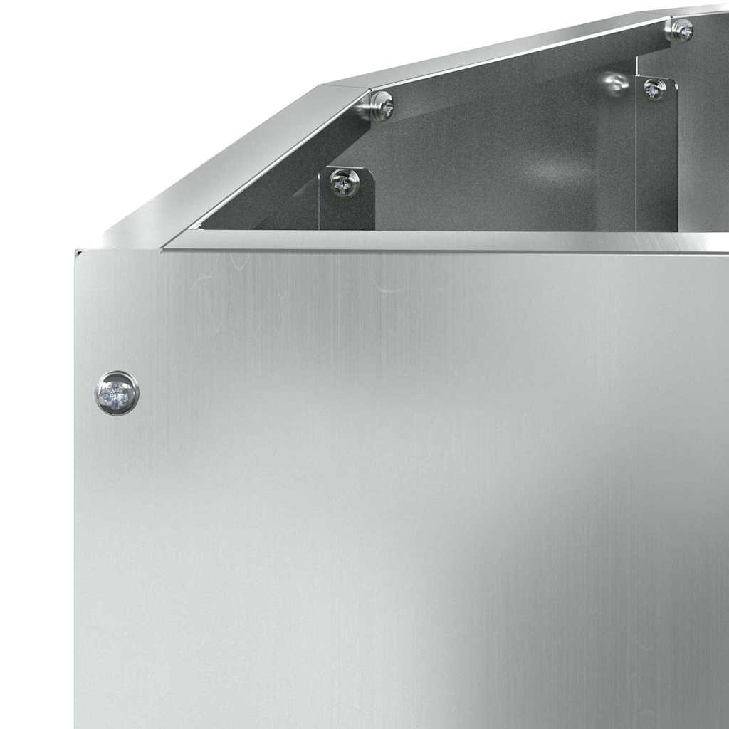 vidaXL Donica Srebrny 90 x 45 x 35 cm Stal Galwanizowana
