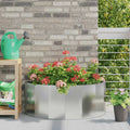 vidaXL Donica Srebrny 90 x 45 x 35 cm Stal Galwanizowana