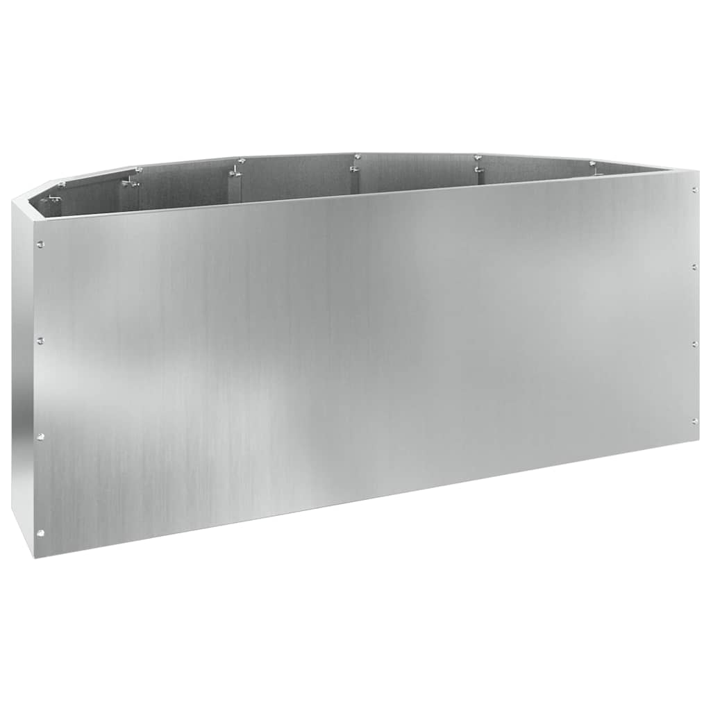 vidaXL Donica Srebrny 90 x 45 x 35 cm Stal Galwanizowana
