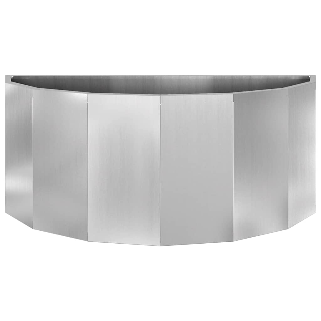 vidaXL Donica Srebrny 90 x 45 x 35 cm Stal Galwanizowana