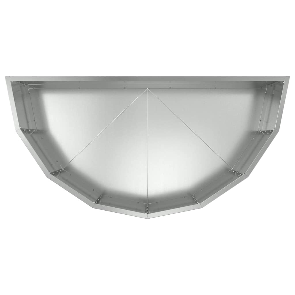 vidaXL Donica Srebrny 90 x 45 x 35 cm Stal Galwanizowana