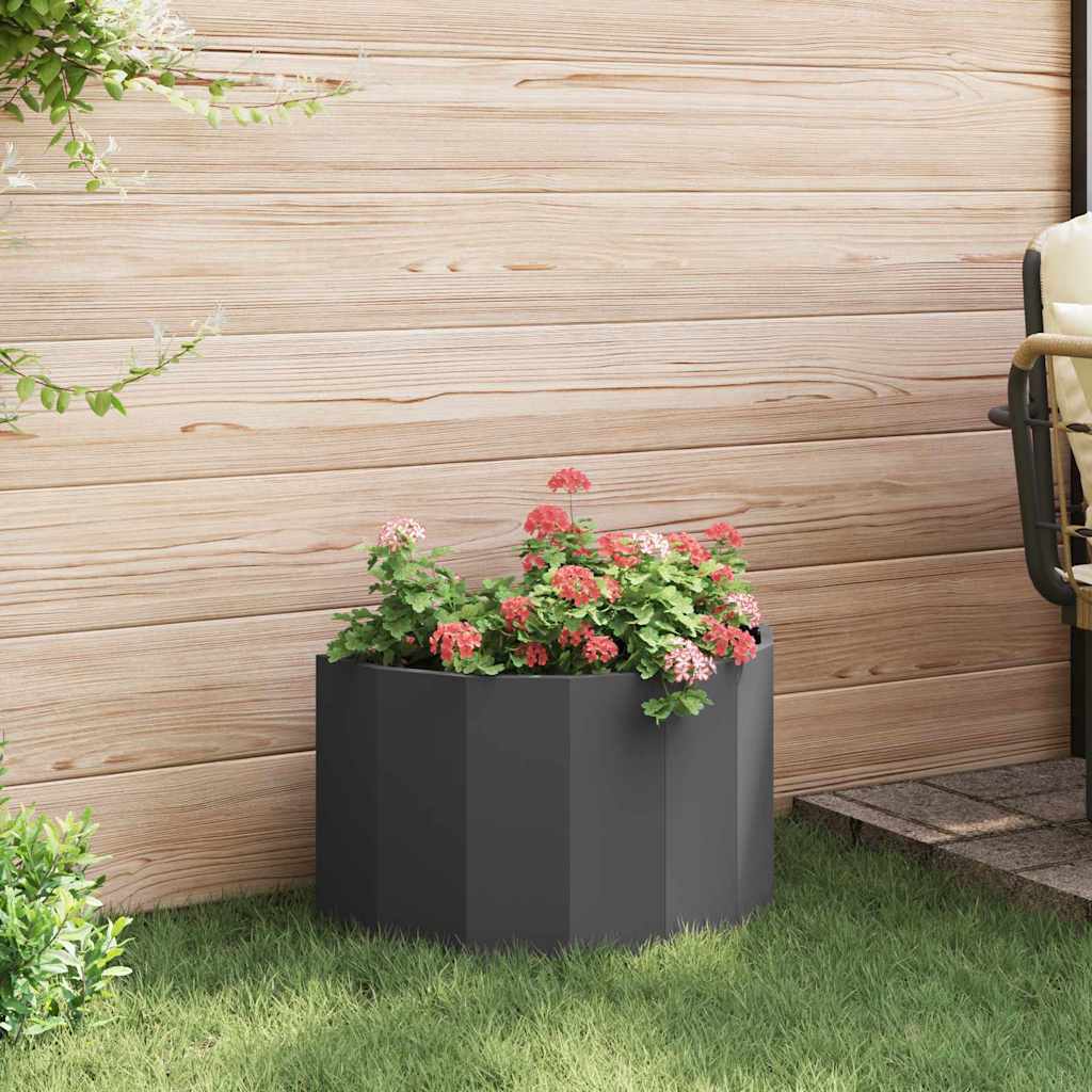 vidaXL Donica Czarny 60 x 30 x 35 cm Stal