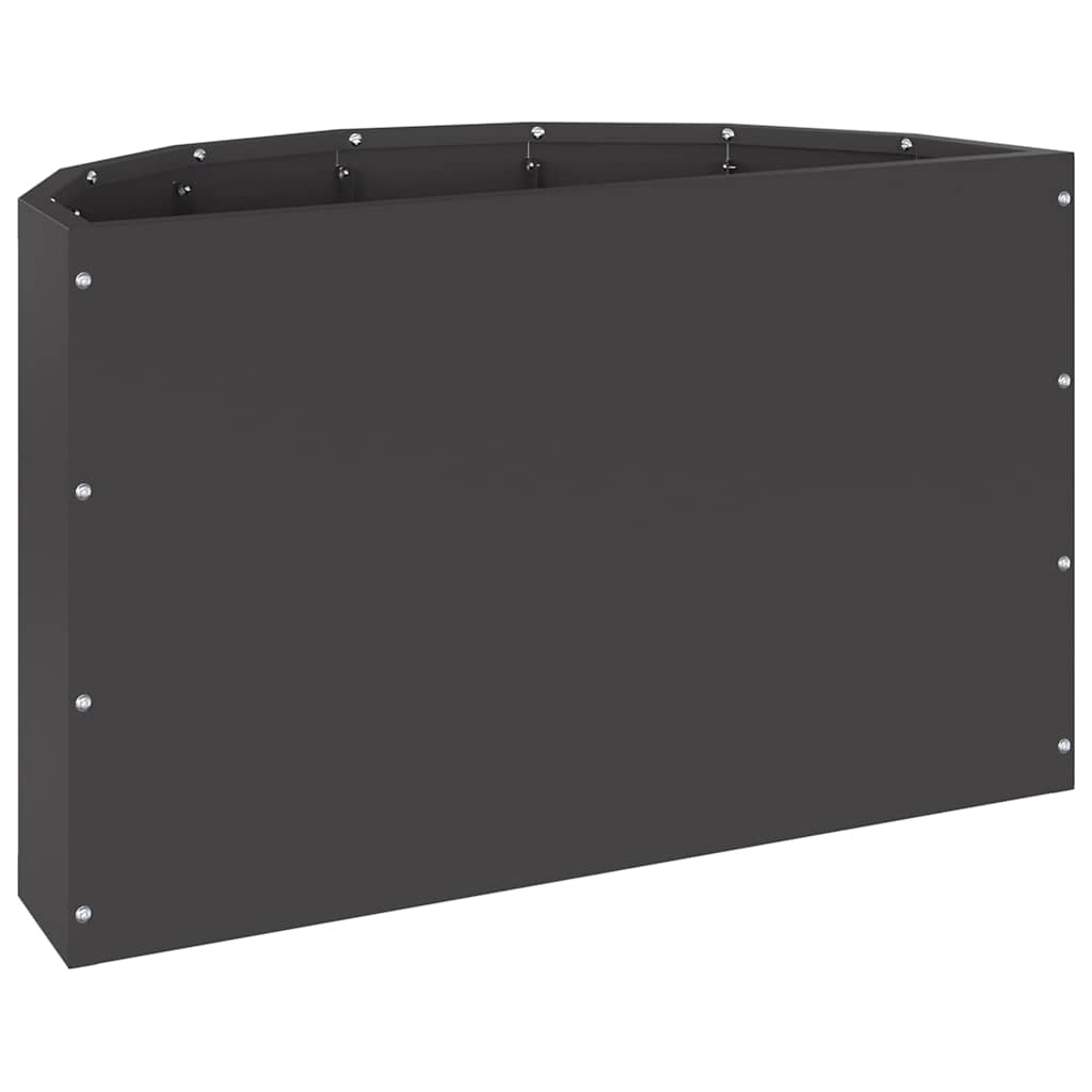 vidaXL Donica Czarny 60 x 30 x 35 cm Stal
