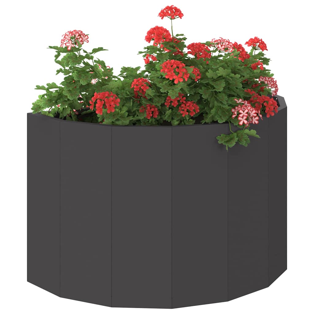 vidaXL Donica Czarny 60 x 30 x 35 cm Stal