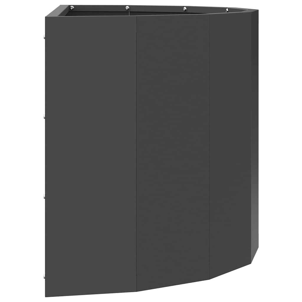 vidaXL Donica Czarny 60 x 30 x 35 cm Stal