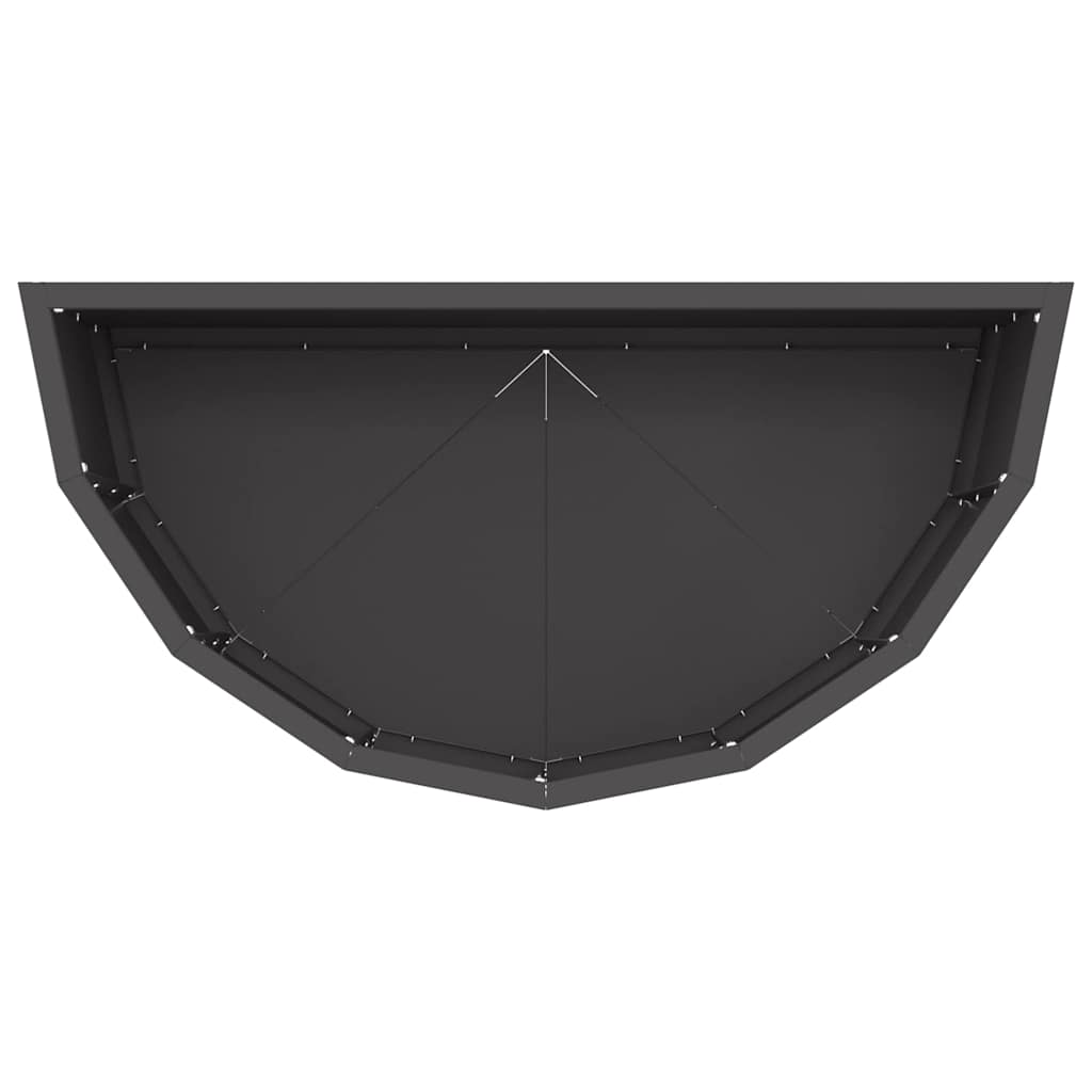 vidaXL Donica Czarny 60 x 30 x 35 cm Stal