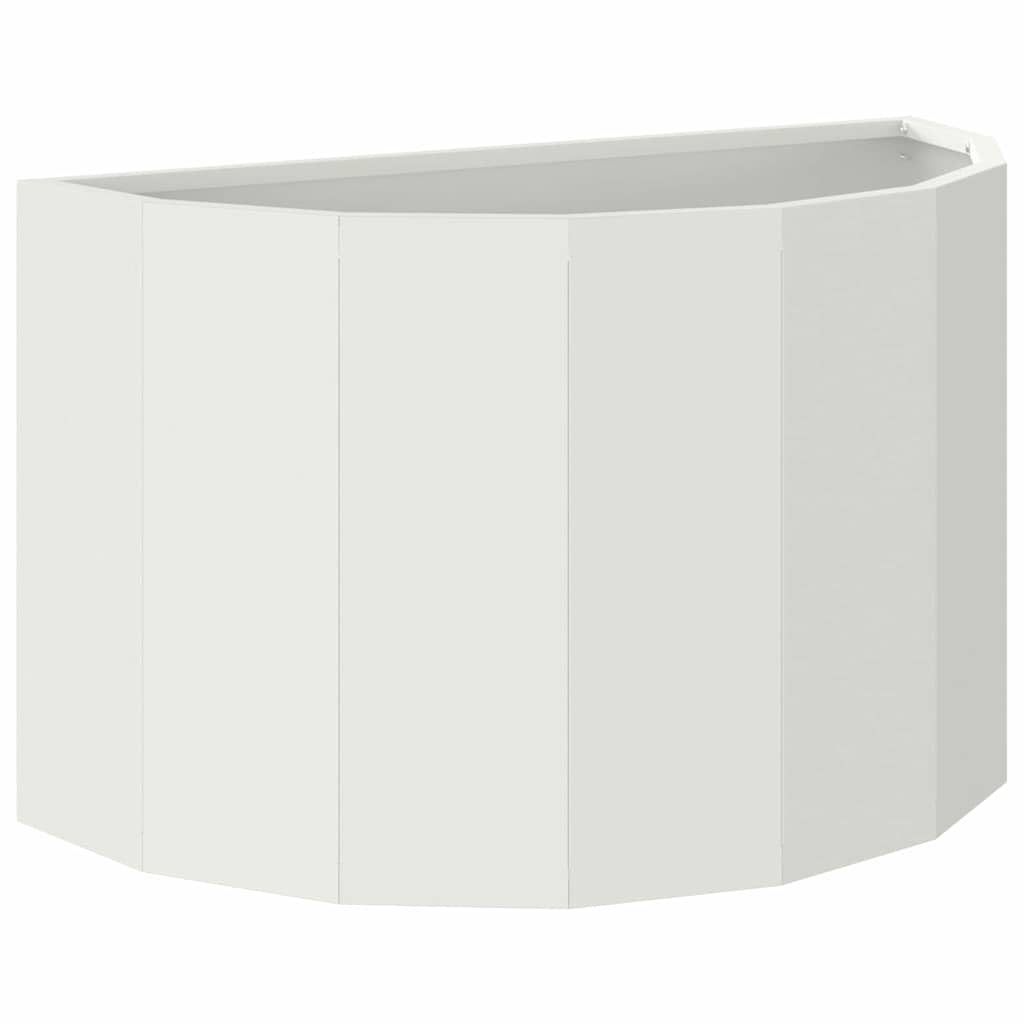 vidaXL Donica Biały 60 x 30 x 35 cm Stal