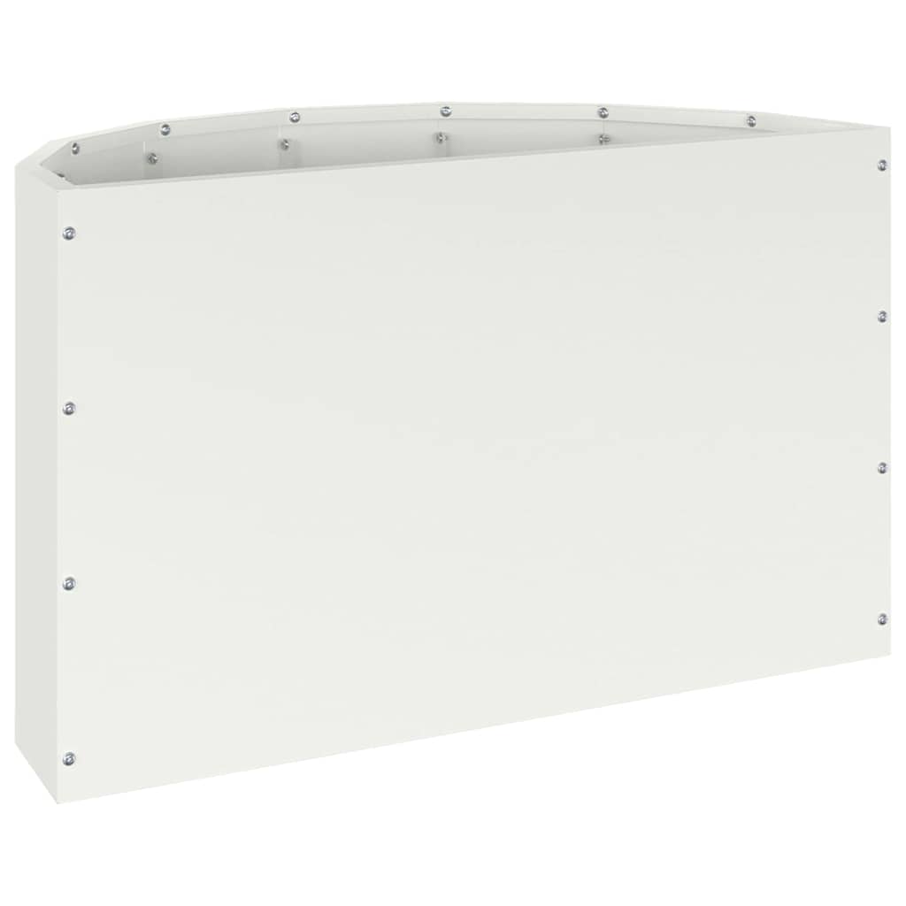 vidaXL Donica Biały 60 x 30 x 35 cm Stal