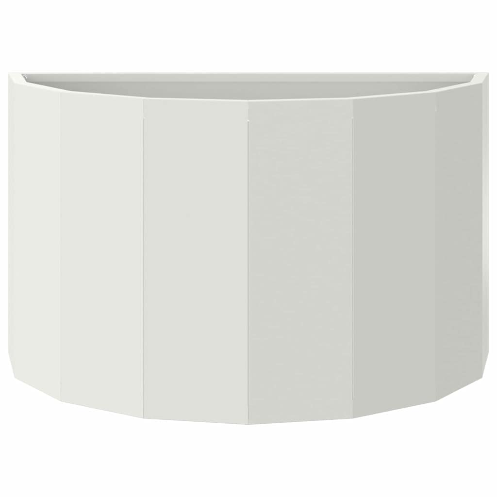 vidaXL Donica Biały 60 x 30 x 35 cm Stal