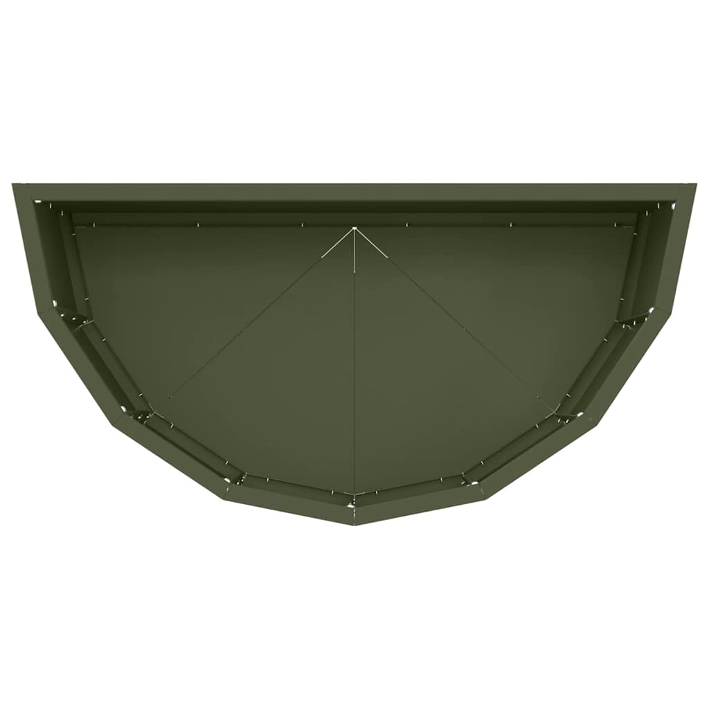 vidaXL Donica Zielony oliwkowy 60 x 30 x 35 cm Stal