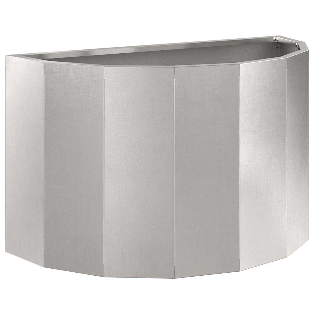 vidaXL Donica Srebrny 60 x 30 x 35 cm Stal nierdzewna