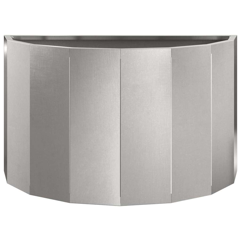 vidaXL Donica Srebrny 60 x 30 x 35 cm Stal nierdzewna