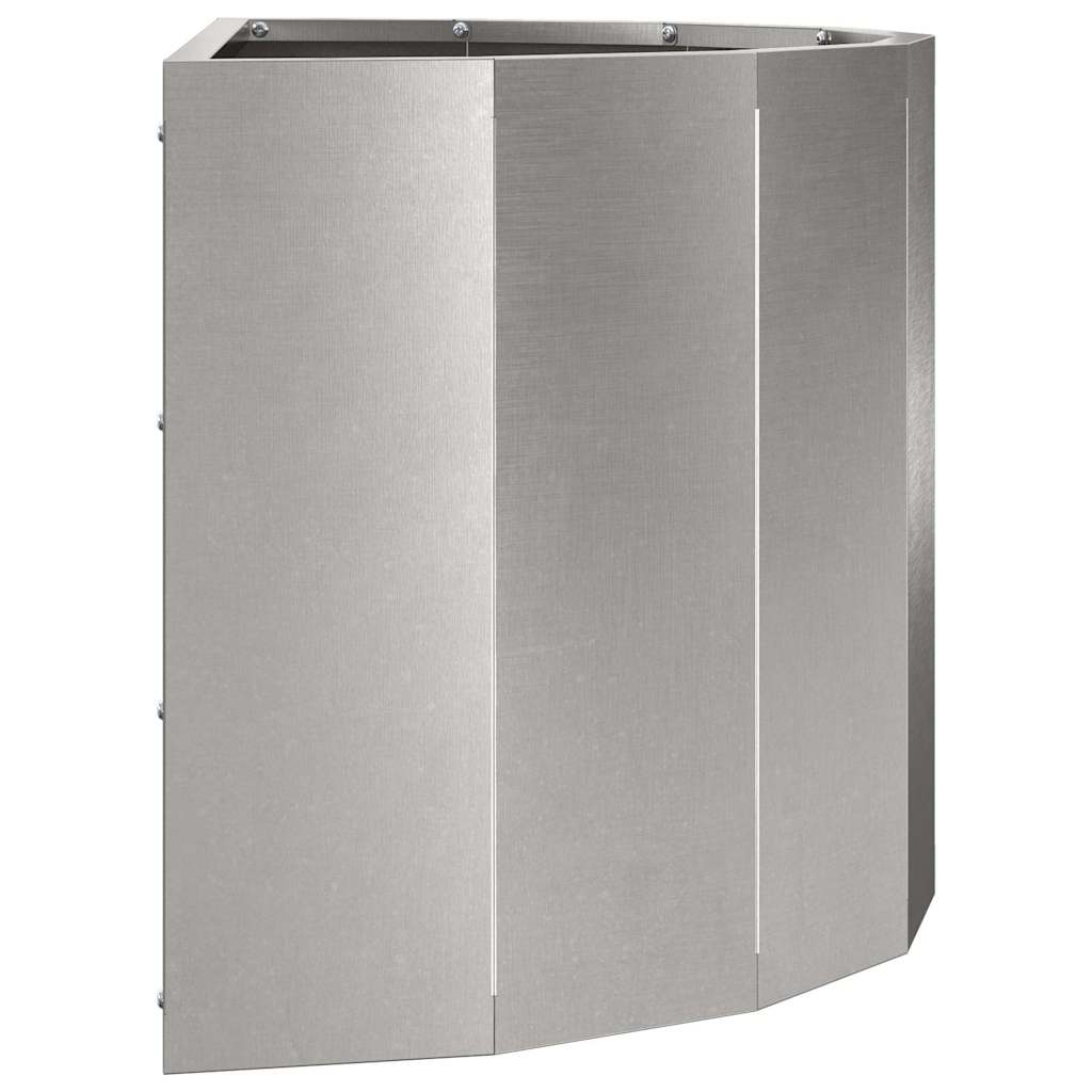 vidaXL Donica Srebrny 60 x 30 x 35 cm Stal nierdzewna