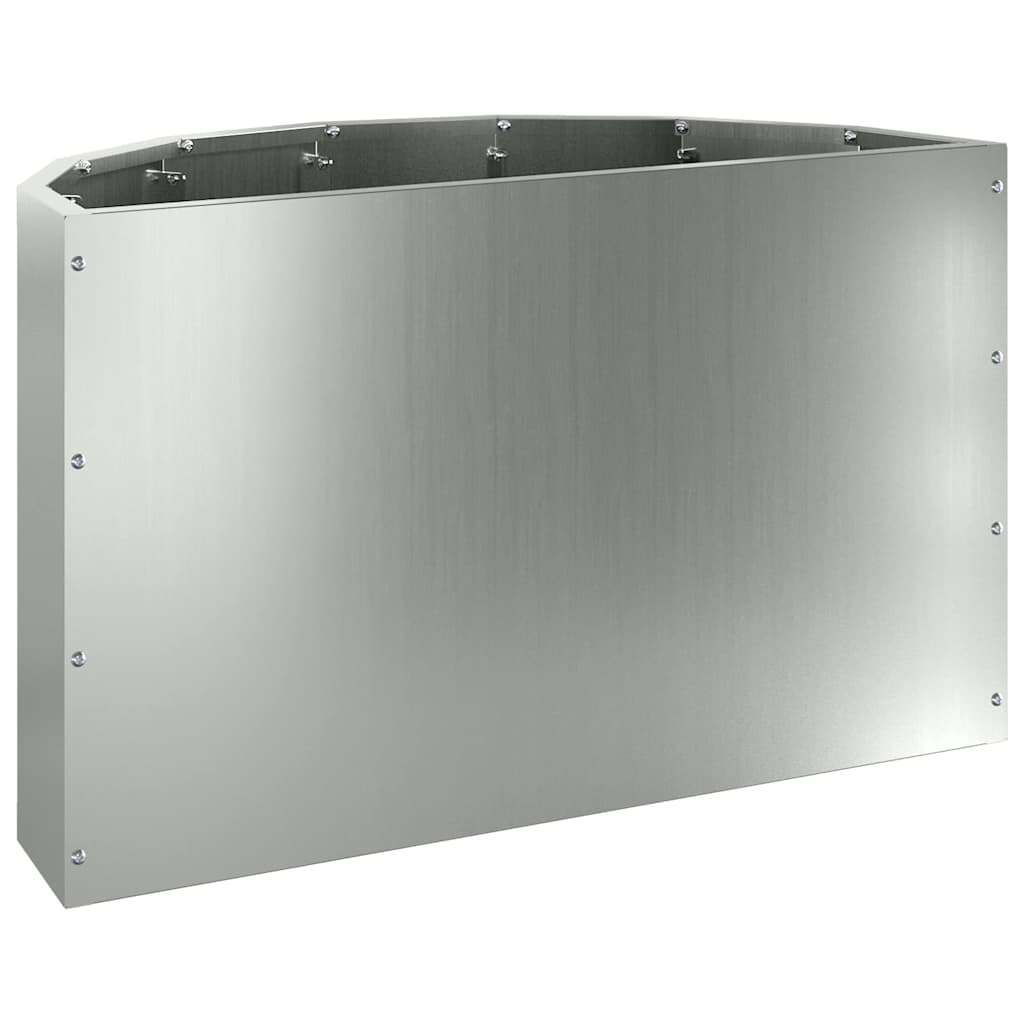 vidaXL Donica Srebrny 60 x 30 x 35 cm Stal Galwanizowana