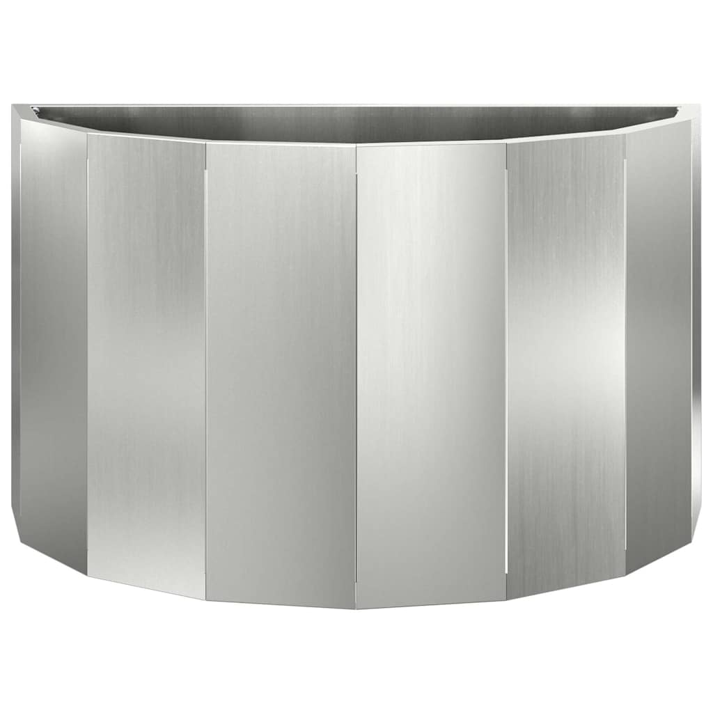 vidaXL Donica Srebrny 60 x 30 x 35 cm Stal Galwanizowana