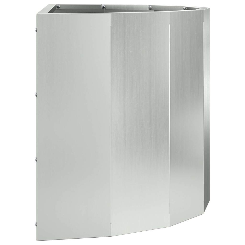 vidaXL Donica Srebrny 60 x 30 x 35 cm Stal Galwanizowana