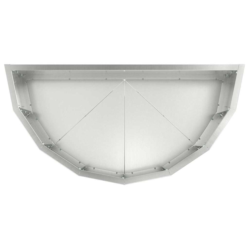 vidaXL Donica Srebrny 60 x 30 x 35 cm Stal Galwanizowana