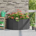 vidaXL Donica Czarny 120 x 60 x 50 cm Stal