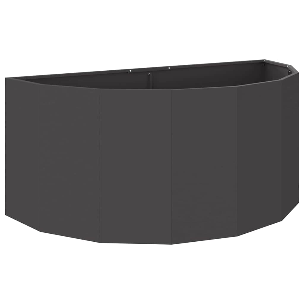 vidaXL Donica Czarny 120 x 60 x 50 cm Stal