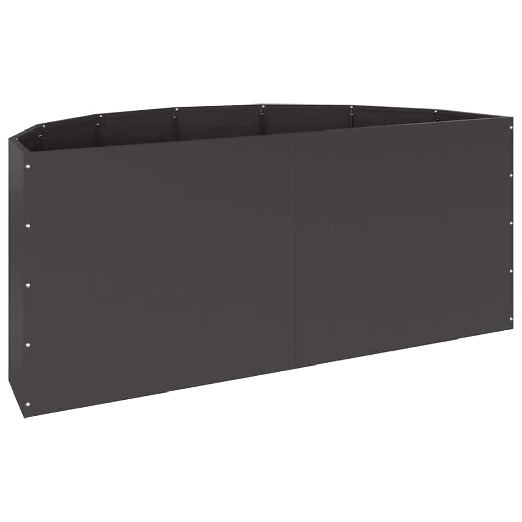 vidaXL Donica Czarny 120 x 60 x 50 cm Stal