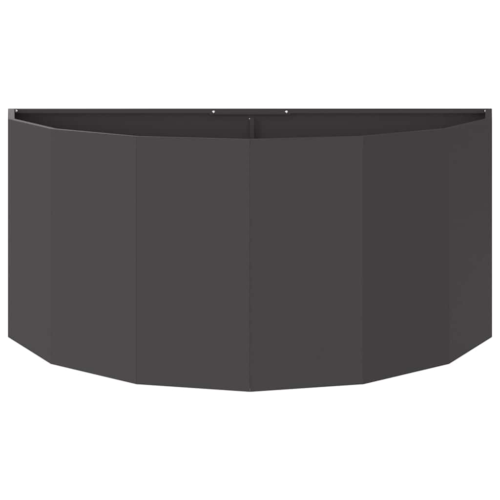vidaXL Donica Czarny 120 x 60 x 50 cm Stal