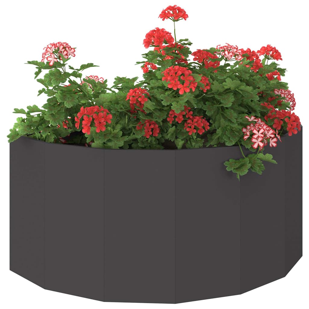 vidaXL Donica Czarny 120 x 60 x 50 cm Stal