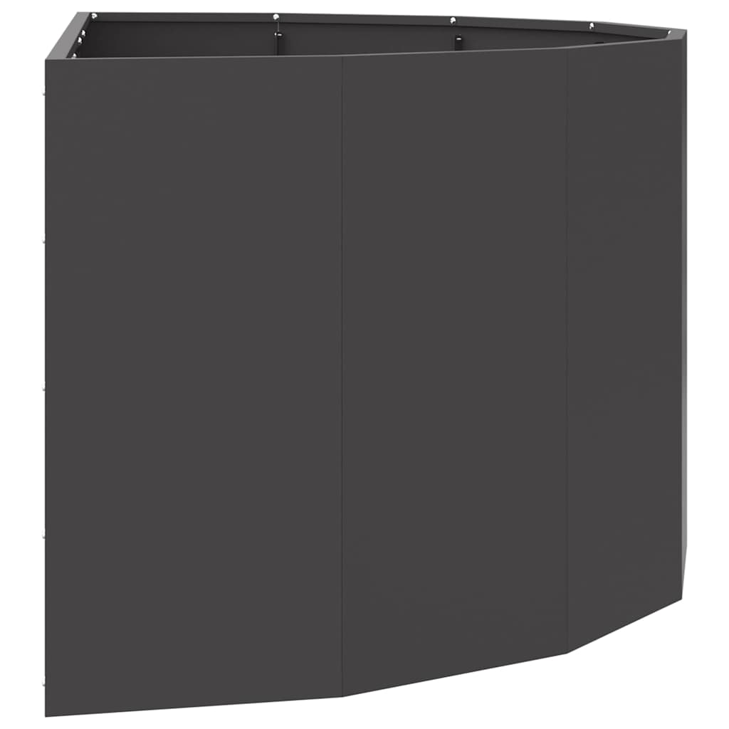 vidaXL Donica Czarny 120 x 60 x 50 cm Stal