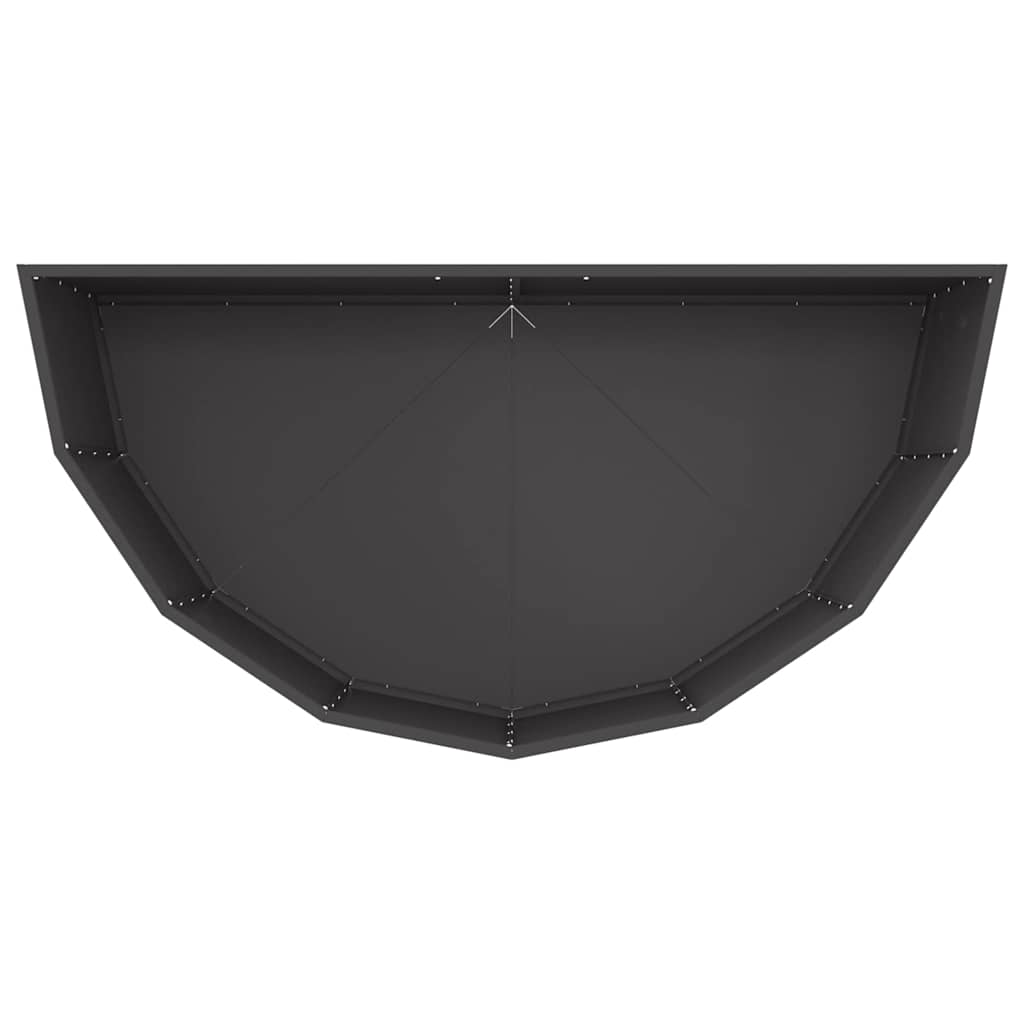 vidaXL Donica Czarny 120 x 60 x 50 cm Stal