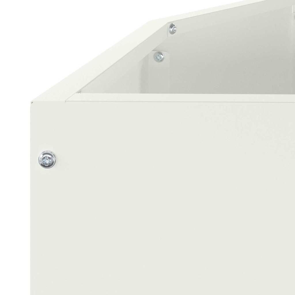 vidaXL Donica Biały 120 x 60 x 50 cm Stal