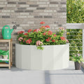 vidaXL Donica Biały 120 x 60 x 50 cm Stal
