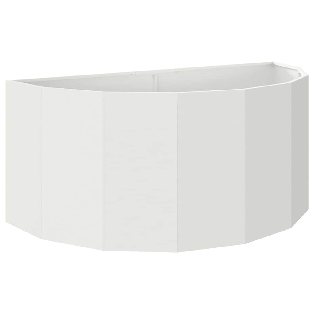 vidaXL Donica Biały 120 x 60 x 50 cm Stal