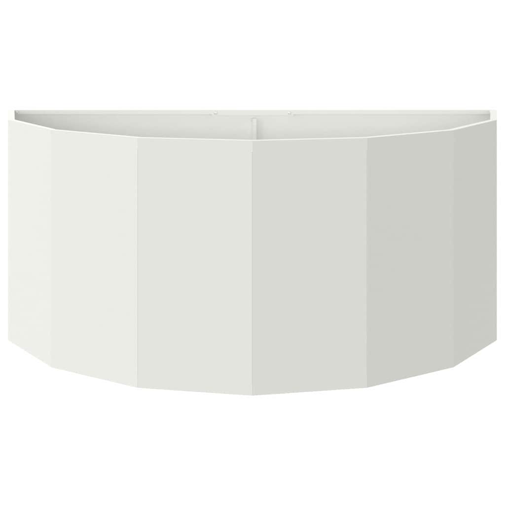 vidaXL Donica Biały 120 x 60 x 50 cm Stal
