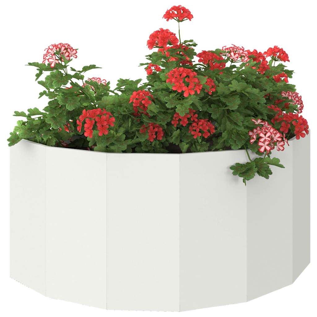 vidaXL Donica Biały 120 x 60 x 50 cm Stal
