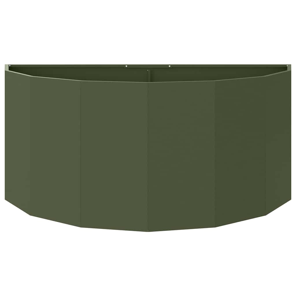 vidaXL Donica Zielony oliwkowy 120 x 60 x 50 cm Stal