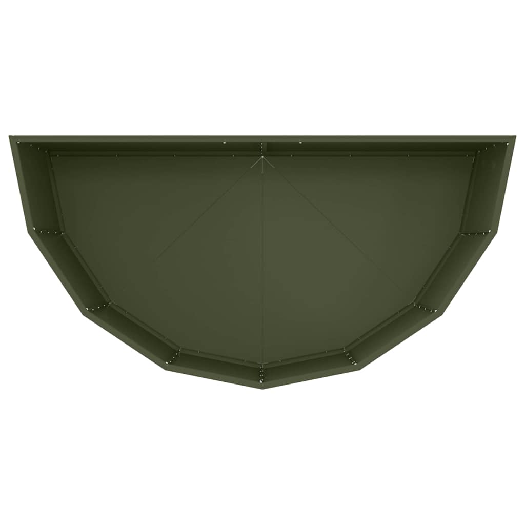 vidaXL Donica Zielony oliwkowy 120 x 60 x 50 cm Stal