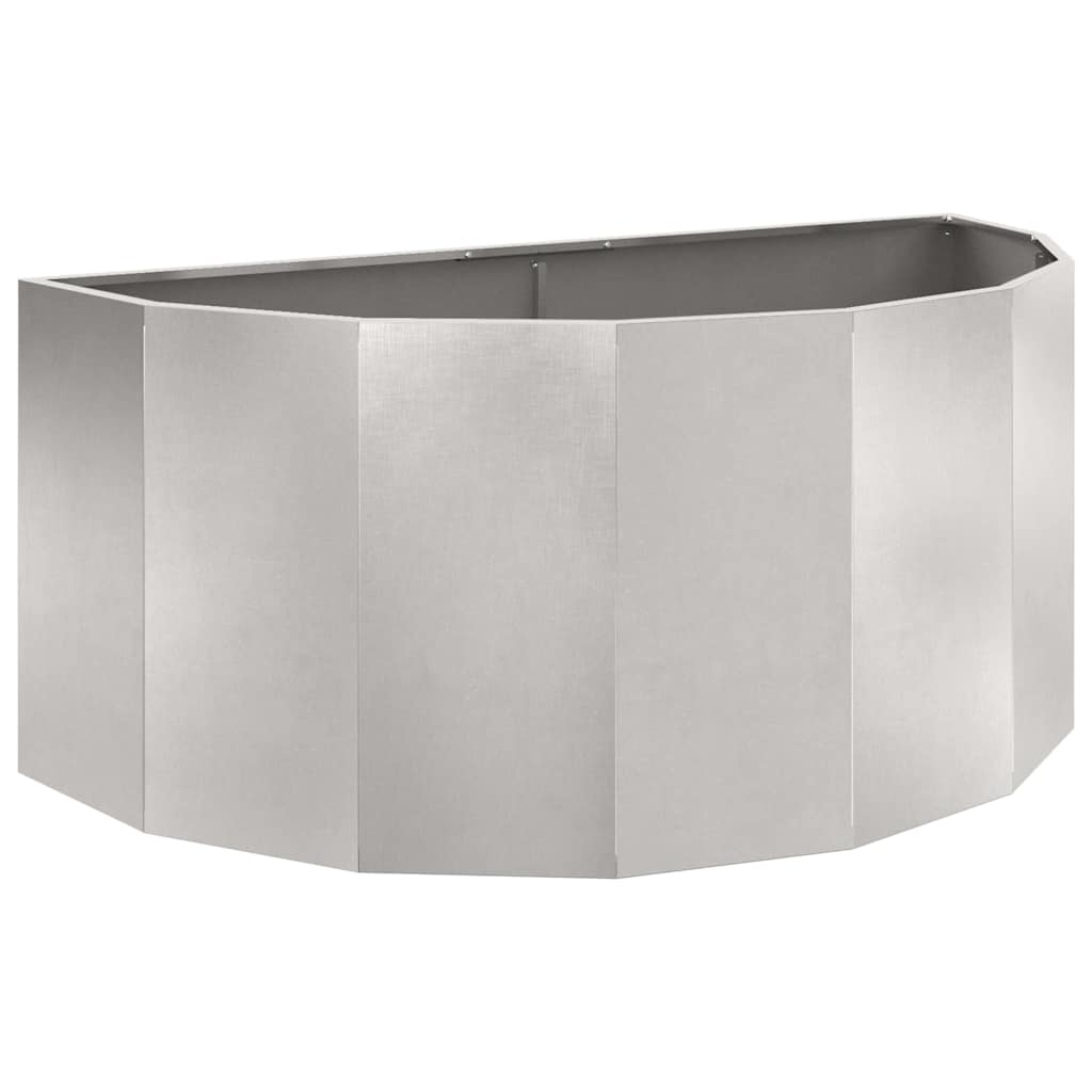 vidaXL Donica Srebrny 120 x 60 x 50 cm Stal nierdzewna