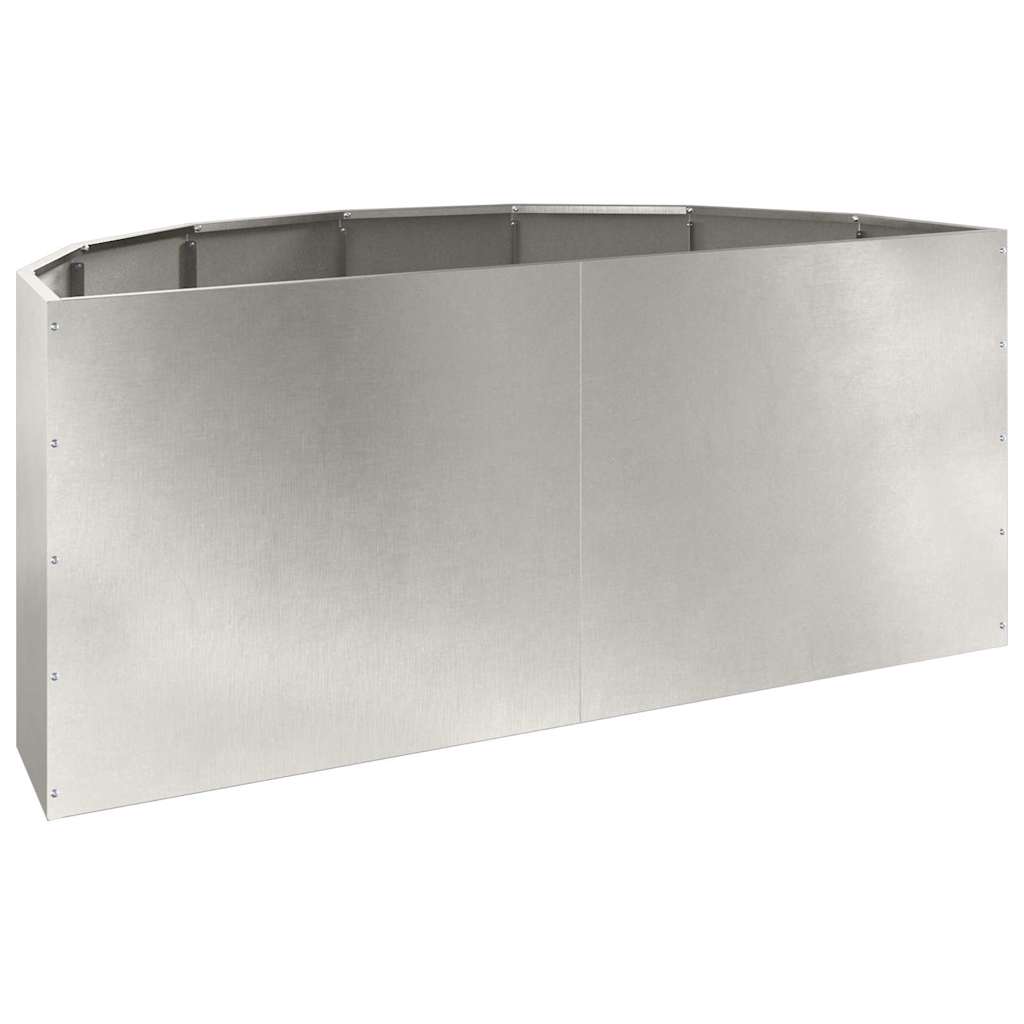 vidaXL Donica Srebrny 120 x 60 x 50 cm Stal nierdzewna