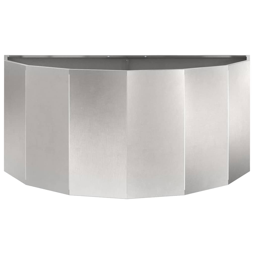 vidaXL Donica Srebrny 120 x 60 x 50 cm Stal nierdzewna