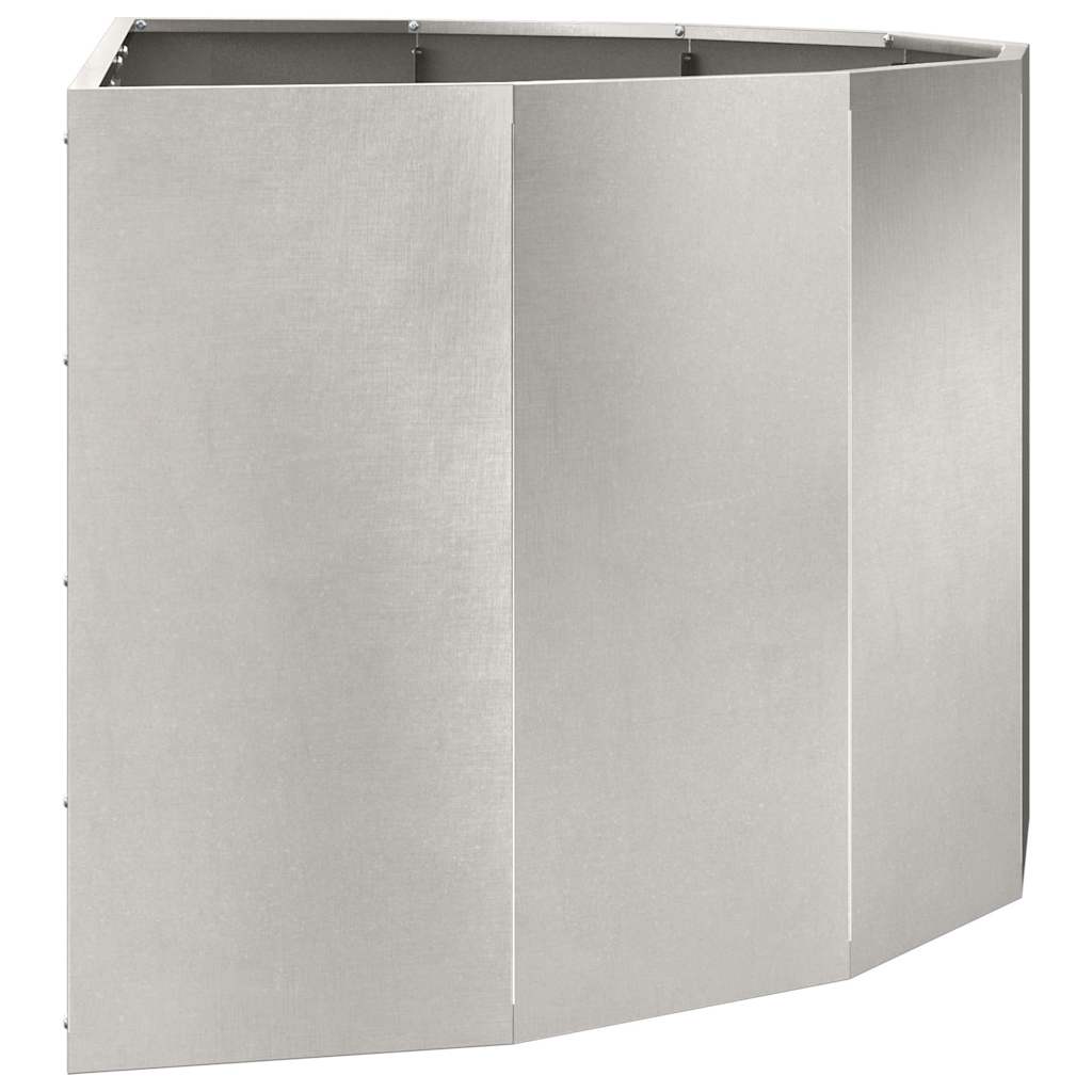 vidaXL Donica Srebrny 120 x 60 x 50 cm Stal nierdzewna