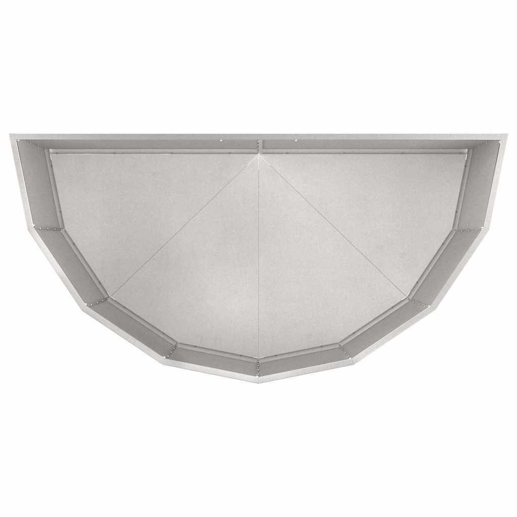 vidaXL Donica Srebrny 120 x 60 x 50 cm Stal nierdzewna