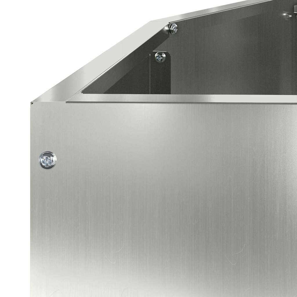 vidaXL Donica Srebrny 120 x 60 x 50 cm Stal Galwanizowana