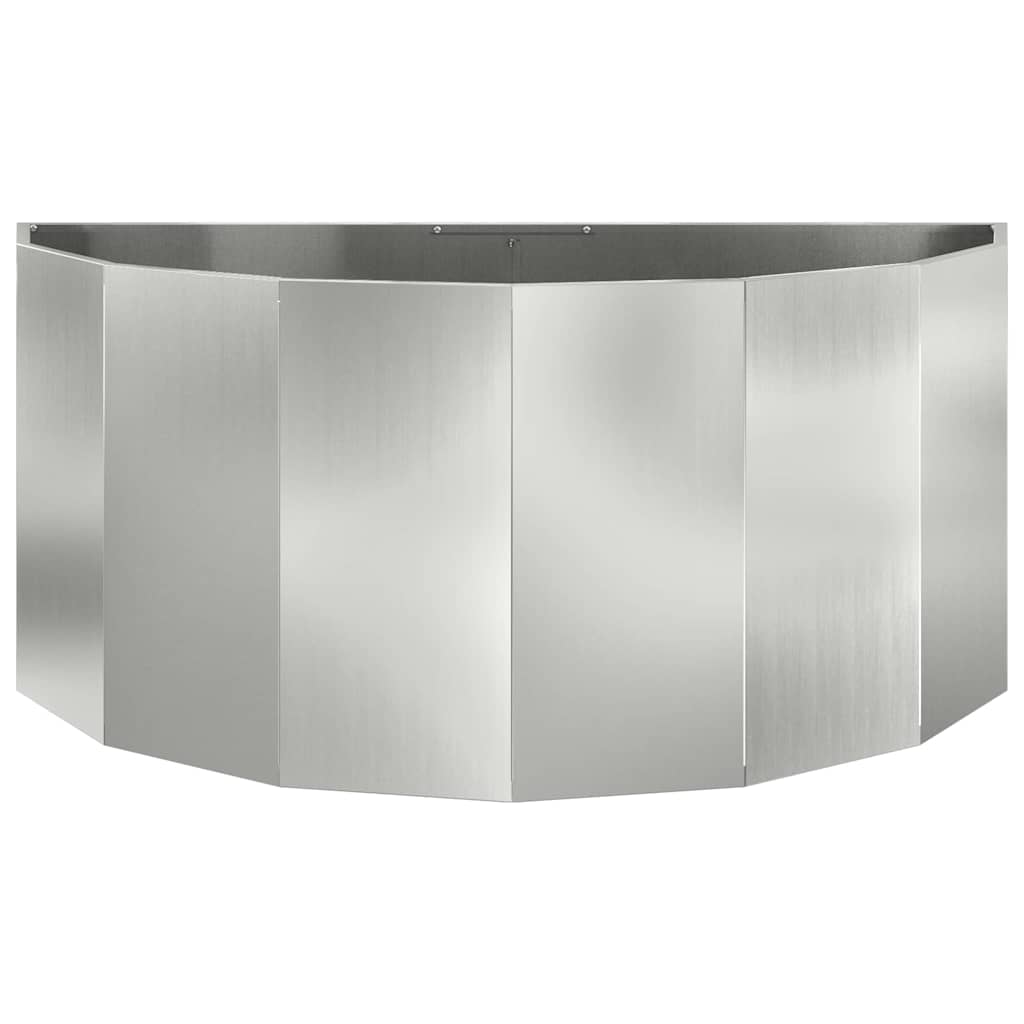 vidaXL Donica Srebrny 120 x 60 x 50 cm Stal Galwanizowana