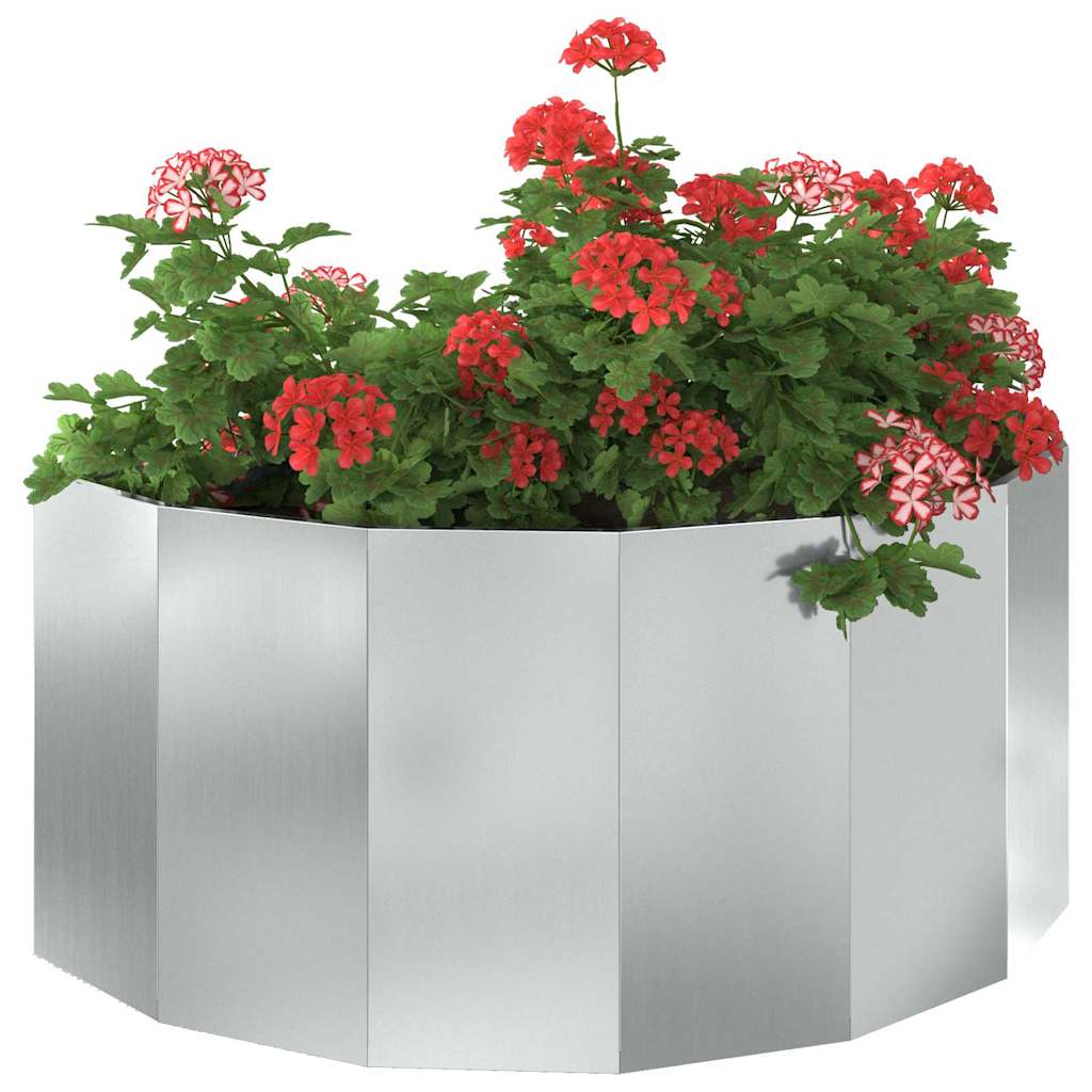 vidaXL Donica Srebrny 120 x 60 x 50 cm Stal Galwanizowana