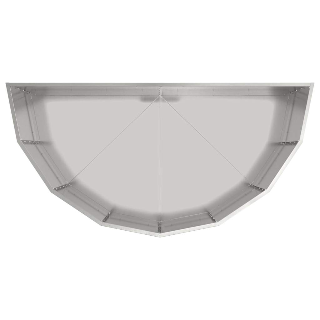 vidaXL Donica Srebrny 120 x 60 x 50 cm Stal Galwanizowana