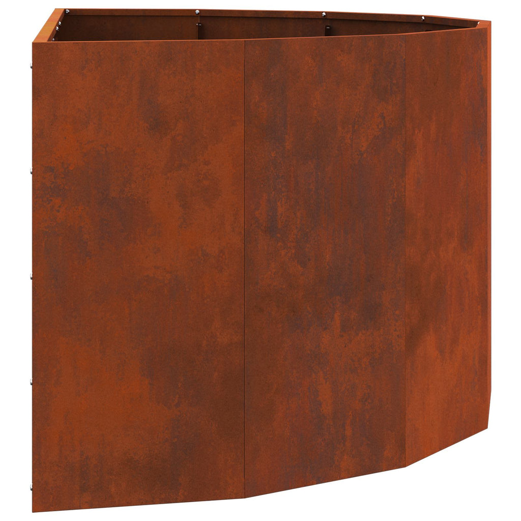 vidaXL Donica Rdzawy 120 x 60 x 50 cm
